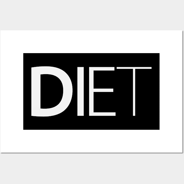 Diet being on a diet Wall Art by Geometric Designs